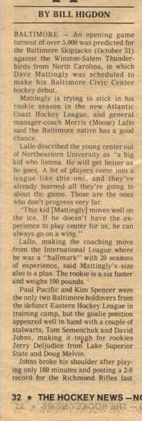 The Hockey News - November 6, 1981