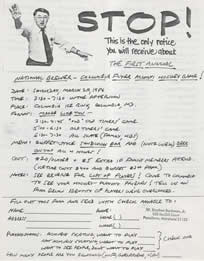 1985-86 Brewers Oldtimer Flyer Page 1